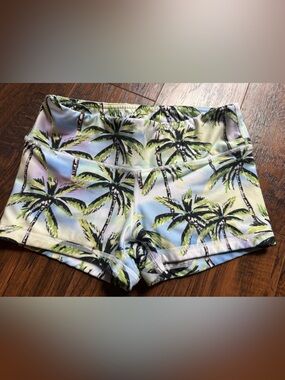 FLEO Palm Paradise Women’s Athletic/CrossFit shorts, Palm Paradise, XS